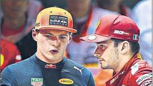 Max Verstappen (L) of Red Bull and Charles Leclerc of Ferrari were third and fourth last year behind Hamilton and Vettel.(Getty Images) Max Verstappen (L) of Red Bull and Charles Leclerc of Ferrari were third and fourth last year behind Hamilton and Vettel.(Getty Images)