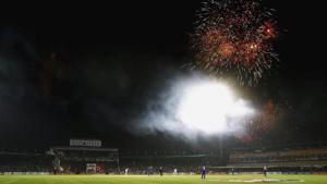 Fireworks in Jaipur’sSawai Mansingh Stadium (Representational image)(Getty Images) Fireworks in Jaipur’sSawai Mansingh Stadium (Representational image)(Getty Images)