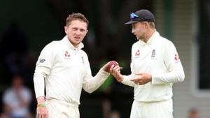 England's Dom Bess and Joe Root.(REUTERS) England's Dom Bess and Joe Root.(REUTERS)