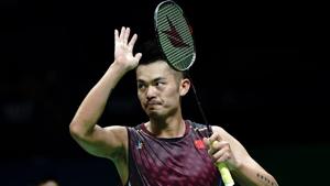 Lin Dan celebrates after defeating Sameer Verma of India.(Getty Images) Lin Dan celebrates after defeating Sameer Verma of India.(Getty Images)
