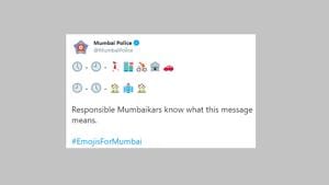 Have you guessed what the tweet is trying to say?(Twitter/@MumbaiPolice) Have you guessed what the tweet is trying to say?(Twitter/@MumbaiPolice)