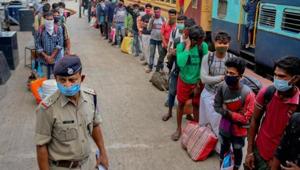 The policeman who was found infected with the disease, had gone to his village in Bihar on leave. After his return, he was in quarantine and tested Covid-19 positive. (Image used for representation).(PTI PHOTO.) The policeman who was found infected with the disease, had gone to his village in Bihar on leave. After his return, he was in quarantine and tested Covid-19 positive. (Image used for representation).(PTI PHOTO.)