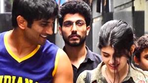 Sushant Singh Rajput and Sanjana Sanghi in Dil Bechara. Sushant Singh Rajput and Sanjana Sanghi in Dil Bechara.