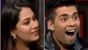 Mira Rajput stuns Karan Johar on his own show. Mira Rajput stuns Karan Johar on his own show.