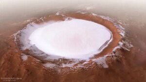 Image of Korolev crater on Mars(Image Credit: ESA/ DLR/ FU Berlin)