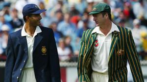 File image of Sourav Ganguly of India and Steve Waugh of Australia walking out for the coin toss.(Getty Images) File image of Sourav Ganguly of India and Steve Waugh of Australia walking out for the coin toss.(Getty Images)