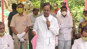 The last occasion where the chief minister had appeared in public was the birth centenary celebrations of former Prime Minister PV Narasimha Rao on June 28. (Photo @TelanganaCMO) The last occasion where the chief minister had appeared in public was the birth centenary celebrations of former Prime Minister PV Narasimha Rao on June 28. (Photo @TelanganaCMO)
