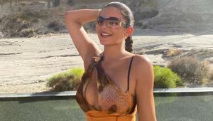 Kylie Jenner posted several photos on her Instagram dressed in ensembles by Jedidiah Duyile, a London-born designer of Nigerian and Ghanaian descent.(Instagram) Kylie Jenner posted several photos on her Instagram dressed in ensembles by Jedidiah Duyile, a London-born designer of Nigerian and Ghanaian descent.(Instagram)