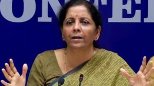 Union Finance Minister Nirmala Sitharaman addresses a press conference in New Delhi.(HT file photo) Union Finance Minister Nirmala Sitharaman addresses a press conference in New Delhi.(HT file photo)