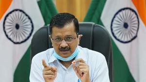 New Delhi, India - July 02, 2020: Chief Minister of Delhi Arvind Kejriwal during a digital press conference on the coronavirus situation in New Delhi, India on Thursday, July 02, 2020. (HT PHOTO) New Delhi, India - July 02, 2020: Chief Minister of Delhi Arvind Kejriwal during a digital press conference on the coronavirus situation in New Delhi, India on Thursday, July 02, 2020. (HT PHOTO)