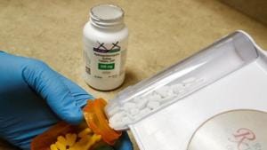 The drug hydroxychloroquine is displayed by a pharmacist at a pharmacy in Provo, Utah, US.(Reuters File Photo) The drug hydroxychloroquine is displayed by a pharmacist at a pharmacy in Provo, Utah, US.(Reuters File Photo)
