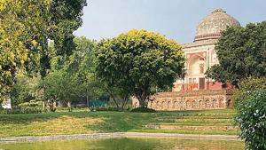 This morning, the Nursery’s sprawling gardens are empty but for a few morning walkers from nearby Nizamuddin East, and a handful of gardeners.(Mayank Austen Soofi) This morning, the Nursery’s sprawling gardens are empty but for a few morning walkers from nearby Nizamuddin East, and a handful of gardeners.(Mayank Austen Soofi)