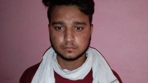 Kanpur gangster Vikas Dubey’s associate Prabhat Mishra was gunned down when he tried to flee from the police custody.(Pic Courtesy: UP Police) Kanpur gangster Vikas Dubey’s associate Prabhat Mishra was gunned down when he tried to flee from the police custody.(Pic Courtesy: UP Police)