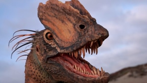 An artist’s interpretation of Dilophosaurus based on the latest research.(Credit: Brian Engh / The Saint George Dinosaur Discovery Site.) An artist’s interpretation of Dilophosaurus based on the latest research.(Credit: Brian Engh / The Saint George Dinosaur Discovery Site.)