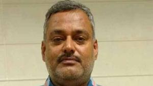 Gangster Vikas Dubey, who was on the run since the Kanpur ambush on Friday and who carried a reward of Rs 5 lakh on information leading to his arrest, was nabbed in Ujjain on Thursday morning.(HT file photo) Gangster Vikas Dubey, who was on the run since the Kanpur ambush on Friday and who carried a reward of Rs 5 lakh on information leading to his arrest, was nabbed in Ujjain on Thursday morning.(HT file photo)