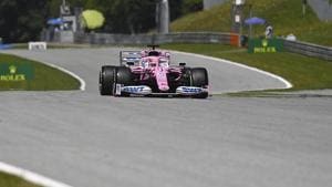 Racing Point driver Sergio Perez of Mexico steers his car during the first practice session for the Styrian Formula One Grand Prix at the Red Bull Ring racetrack in Spielberg, Austria, Friday, July 10, 2020. The Styrian F1 Grand Prix will be held on Sunday.(AP) Racing Point driver Sergio Perez of Mexico steers his car during the first practice session for the Styrian Formula One Grand Prix at the Red Bull Ring racetrack in Spielberg, Austria, Friday, July 10, 2020. The Styrian F1 Grand Prix will be held on Sunday.(AP)