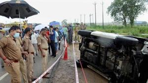 On Friday morning, in highly mysterious circumstances, Dubey died, and so did the story he may have told(PTI) On Friday morning, in highly mysterious circumstances, Dubey died, and so did the story he may have told(PTI)