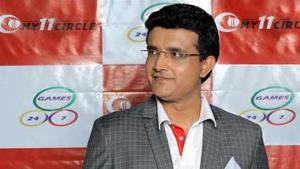 Ganguly-advertisements occupy ad space between overs in the England-West Indies Test in Southampton, the first international cricket game for almost three months(File)