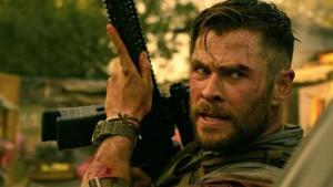 Chris Hemsworth in a still from Extraction. Chris Hemsworth in a still from Extraction.
