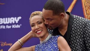 Will Smith with wife Jada Pinkett Smith at the premiere of Aladdin. Will Smith with wife Jada Pinkett Smith at the premiere of Aladdin.