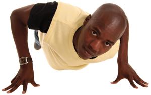 Finger tip push-ups are the go to exercise for strengthening the fingers(Shutterstock) Finger tip push-ups are the go to exercise for strengthening the fingers(Shutterstock)