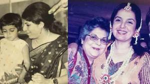 Farah Khan has shared a few throwback pictures with her mother on her birthday. Farah Khan has shared a few throwback pictures with her mother on her birthday.