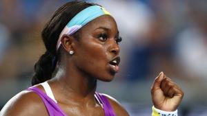 Sloane Stephens of the U.S. reacts during the match against China's Zhang Shuai.(REUTERS) Sloane Stephens of the U.S. reacts during the match against China's Zhang Shuai.(REUTERS)