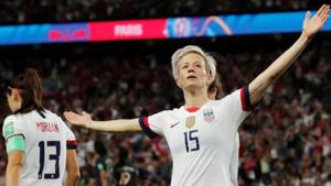 Megan Rapinoe of the U.S. celebrates scoring their second goal.(REUTERS) Megan Rapinoe of the U.S. celebrates scoring their second goal.(REUTERS)