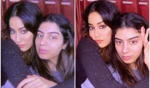 Janhvi Kapoor shared pictures with her ‘new favourite’ DOP, Khushi Kapoor. Janhvi Kapoor shared pictures with her ‘new favourite’ DOP, Khushi Kapoor.
