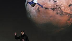 Sarah Amiri, deputy project manager of the United Arab Emirates Mars mission, talks about the project named Sarah Amiri, deputy project manager of the United Arab Emirates Mars mission, talks about the project named