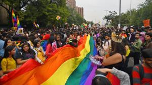 Members and allies of the lesbian, gay, bisexual, transgender (LGBT) community take part in Delhi's 12th Queer Pride March from Barakhamba Road to Jantar Mantar in New Delhi on November 24, 2019.(Amal KS/HT PHOTO) Members and allies of the lesbian, gay, bisexual, transgender (LGBT) community take part in Delhi's 12th Queer Pride March from Barakhamba Road to Jantar Mantar in New Delhi on November 24, 2019.(Amal KS/HT PHOTO)