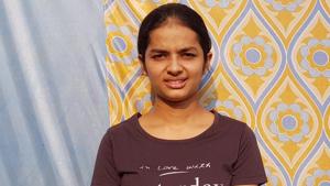 Muskan of Tulsi Public Senior Secondary School scored 98.8% (best of five including IT).(HT Photo) Muskan of Tulsi Public Senior Secondary School scored 98.8% (best of five including IT).(HT Photo)