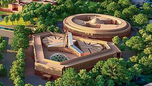 The current design envisages a new triangular Parliament building next to the existing complex. Source from Anisha Dutta HT. The current design envisages a new triangular Parliament building next to the existing complex. Source from Anisha Dutta HT.