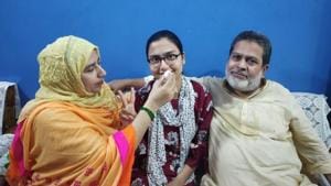 Alfiya Ishteaque with her family(HT) Alfiya Ishteaque with her family(HT)