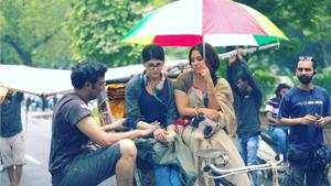 Mukesh Chhabra, Sanjana Sanghi and Swastika Mukherjee on sets of Dil Bechara. Mukesh Chhabra, Sanjana Sanghi and Swastika Mukherjee on sets of Dil Bechara.