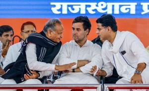 This is not about Rajasthan. It is not about Ashok Gehlot or Sachin Pilot’s strengths and weaknesses. It is about the Congress and its leadership(PTI) This is not about Rajasthan. It is not about Ashok Gehlot or Sachin Pilot’s strengths and weaknesses. It is about the Congress and its leadership(PTI)
