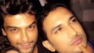 Kushal Tandon with Sushant Singh Rajput at an event.