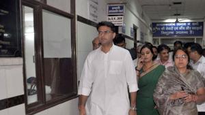 Former Rajasthan Deputy Chief Minister Sachin Pilot and 18 dissident Congress MLAs have challenged a disqualification notice.(HT PHOTO) Former Rajasthan Deputy Chief Minister Sachin Pilot and 18 dissident Congress MLAs have challenged a disqualification notice.(HT PHOTO)