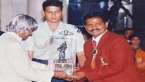 In 2002, Ramesh Tikaram won the Arjuna award.(Image credit: Kiren Rijiju Twitter handle)) In 2002, Ramesh Tikaram won the Arjuna award.(Image credit: Kiren Rijiju Twitter handle))