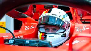 Ferrari's Sebastian Vettel during practice(REUTERS) Ferrari's Sebastian Vettel during practice(REUTERS)