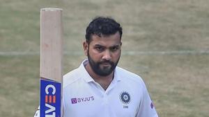 Pakistan’s Naseem Shah wants to dismiss India's Rohit Sharma (in photo)(PTI) Pakistan’s Naseem Shah wants to dismiss India's Rohit Sharma (in photo)(PTI)