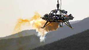 In this Thursday, Nov. 14, 2019 file photo, the China’s Mars lander's hovering, obstacle avoidance and deceleration capabilities are tested at a facility at Huailai in China's Hebei province. China is expected to l launch its Mars rover and an orbiter sometime around July 23, 2020, in a mission named Tianwen, or Questions for Heaven.(AP File) In this Thursday, Nov. 14, 2019 file photo, the China’s Mars lander's hovering, obstacle avoidance and deceleration capabilities are tested at a facility at Huailai in China's Hebei province. China is expected to l launch its Mars rover and an orbiter sometime around July 23, 2020, in a mission named Tianwen, or Questions for Heaven.(AP File)