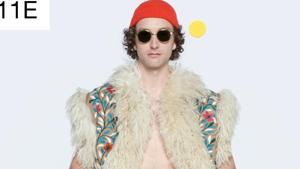 A staff member from Gucci's design office poses as a model to present a creation from Gucci's genderless, seasonless 'Epilogue' collection as part of a digital live-streamed show from Rome's Palazzo Sacchetti during Milan's Digital Men's Fashion Week, as high end labels upend traditional catwalk shows in the era of the coronavirus disease (COVID), in Rome, Italy, in this picture released on July 17, 2020.(via REUTERS) A staff member from Gucci's design office poses as a model to present a creation from Gucci's genderless, seasonless 'Epilogue' collection as part of a digital live-streamed show from Rome's Palazzo Sacchetti during Milan's Digital Men's Fashion Week, as high end labels upend traditional catwalk shows in the era of the coronavirus disease (COVID), in Rome, Italy, in this picture released on July 17, 2020.(via REUTERS)
