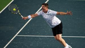 Yevgeny Kafelnikov in action.(Getty Images) Yevgeny Kafelnikov in action.(Getty Images)