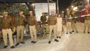 Police have booked 50 unidentified persons for creating ruckus and voluntarily causing hurt.(PTI) Police have booked 50 unidentified persons for creating ruckus and voluntarily causing hurt.(PTI)