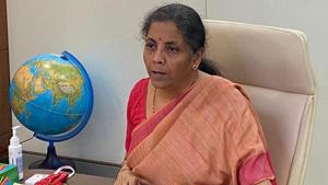 Finance minister Nirmala Sitharaman was addressing the virtual India Ideas Summit.(@nsitharamanoffc/Twitter Photo) Finance minister Nirmala Sitharaman was addressing the virtual India Ideas Summit.(@nsitharamanoffc/Twitter Photo)