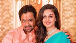 Actor Aishwarya Arjun is the daughter of veteran actor Arjun Sarja. Actor Aishwarya Arjun is the daughter of veteran actor Arjun Sarja.