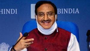 Union Minister for Human Resource Development, Dr. Ramesh Pokhriyal ‘Nishank’(PTI) Union Minister for Human Resource Development, Dr. Ramesh Pokhriyal ‘Nishank’(PTI)
