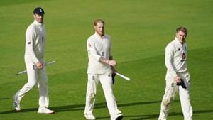 ICC World Test Championship: England celebrate win over West Indies.(REUTERS) ICC World Test Championship: England celebrate win over West Indies.(REUTERS)