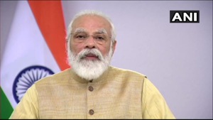 Prime Minister Narendra Modi delivering the keynote address at the India Ideas Summit.(ANI) Prime Minister Narendra Modi delivering the keynote address at the India Ideas Summit.(ANI)
